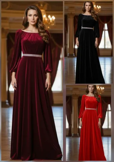 Rochie eleganta din catifea Cati 8