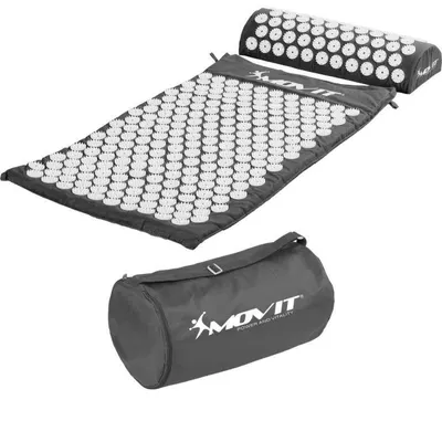 Covoras de presopunctura, MOVIT®, cu perna 75x44 cm si saculet, gri