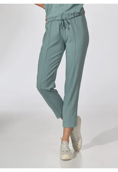 Pantaloni dama M743 - elastan/viscoza - verde