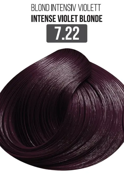 Vopsea Profesionala Cu Amoniac Redus EVOQUE Milk Therapy 100 ml - 7.22 Intense Violet Blonde - Cu Tehnologie Lipid Micro Emulsion