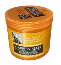 Masca de Par Profesionala cu Carbon pentru Par Degradat, BIOFIN - 500 ml