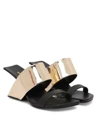 Pantofi dama - piele ecologica - auriu