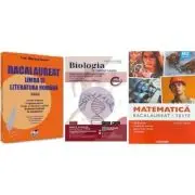 Pachet Bacalaureat 2026. Limba si literatura romana, Matematica M2 Tehnologic. Teste si Biologie pe intelesul tuturor Clasele 11-12