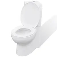 Vas toaleta din ceramica, wc baie de colt, alb