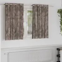 vidaXL Cortine din catifea 2 buc. Cappuccino 140 x 140 cm Catifea