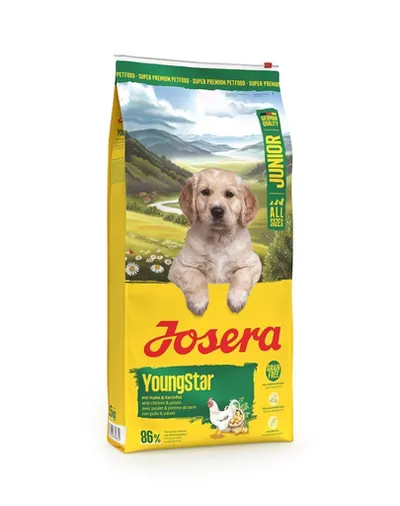 JOSERA YoungStar 2x12,5kg hrană fără cereale pentru căței