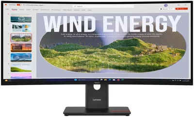 Monitor Lenovo - ThinkVision T34WD-40, 34'', UWQHD, VA, 120Hz, USB Hub