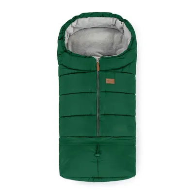 Sac de iarna, Petite&Mars, Jibot, Pentru carucior, landou sau scaun auto, 100x48 cm, Impermeabil, Cu elemente reflectorizante, Extensibil, 3 in 1, Green