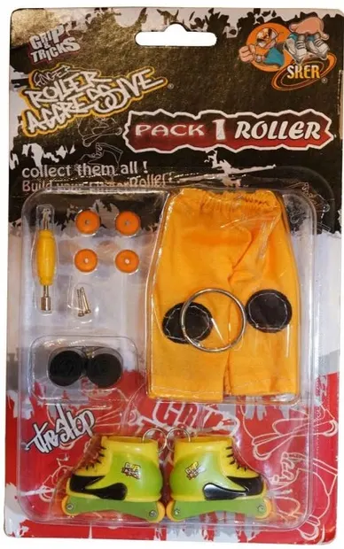 Jucarie pentru degete Grip&Trick - Role, galbene-verzi