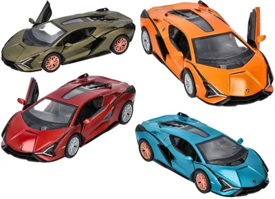 Mașinuță din metal Goki - Lamborghini Sian, 1:40, sortiment