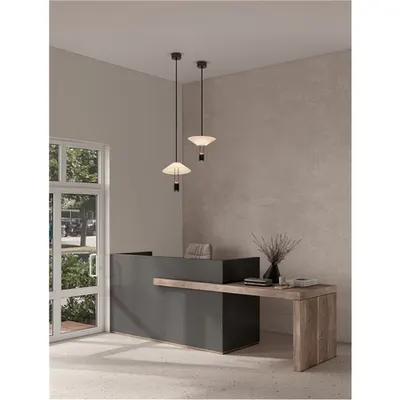 Lampa suspendata ANAFI Nisipiu Negru Carbon Otel, Aluminiu,Acrylic & Sticla LED 8 Wat 220-240Volt 425Lm 3000K IP20
