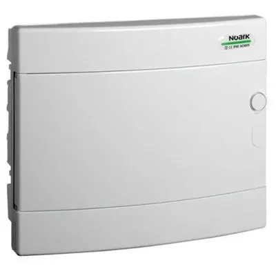 Cofret de distributie din plastic, Noark 101518 PNF 12W, montare incastrata, usa alba, IP40, 1 rand, 12 module