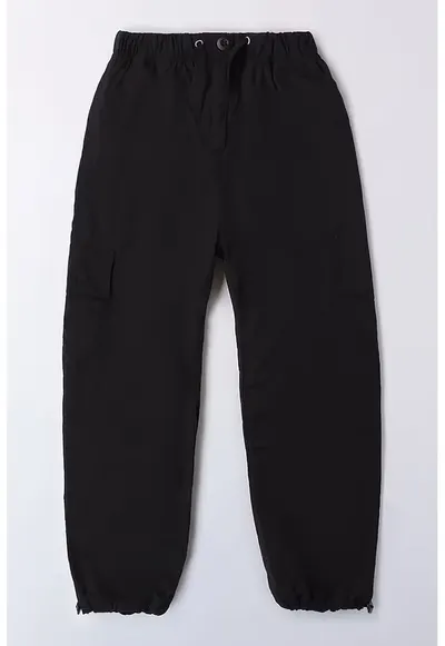 Pantaloni cu talie ajustabila - Negru
