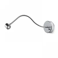 BOB on a goose neck crom 230V/500mA LED 3W 45° 3000K