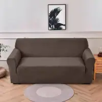 Husa elastica universala pentru canapea cu 2 locuri, Catifea Maro