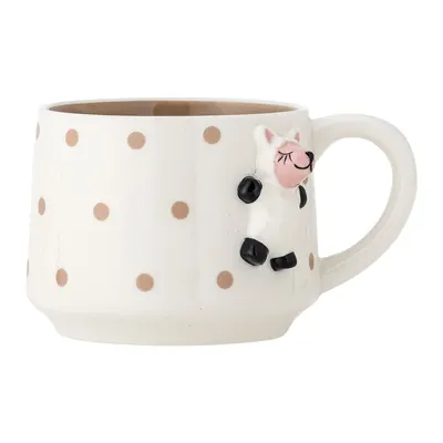 Cană pentru copii albă pentru cacao din ceramică 370 ml Dolly – Bloomingville Mini