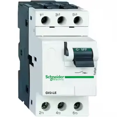 Motor Disjunctor Gv2-Le - 10 A - 3 Poli 3D - Unit. Decl. Magnetica
