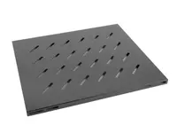 Poliță fixă 19" 1U / 465x515 mm, max. 120 kg, negru