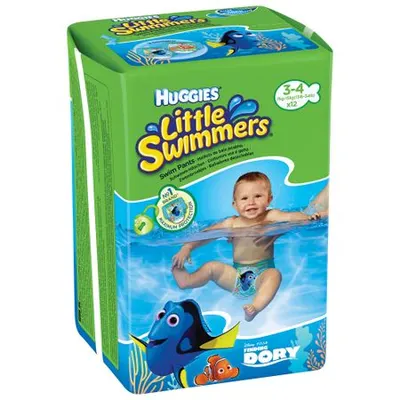 Huggies Little Swimmers chilotel inot nr.3-4, 7-15 kg | 12 bucati