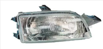 Far dreapta (H4, electric, manual, fundal argintiu) FIAT PUNTO 1993-2000