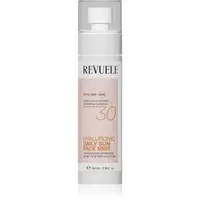 Revuele Daily Sun Hyaluronic Face Mist SPF 30 aburi de protecție cu efect de hidratare