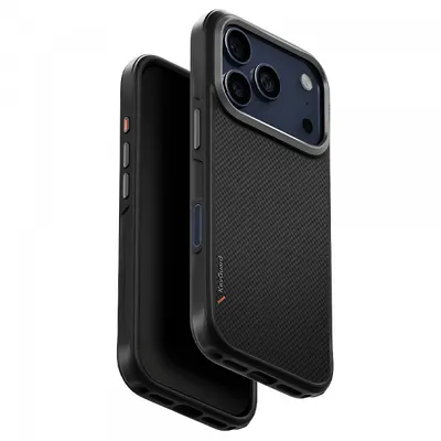 Husa MagSafe pentru Apple iPhone 17 Pro, UNIQ, Keva MagClick, Neagra