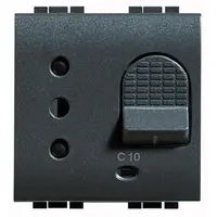 LL - priza de siguranta magnetotermica 2P+T10A antracit