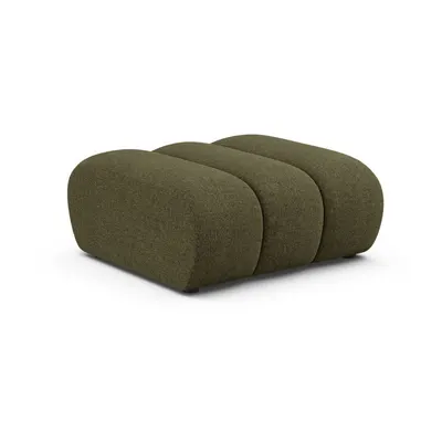 Taburet verde cu tapițerie din chenille Lupine – Micadoni