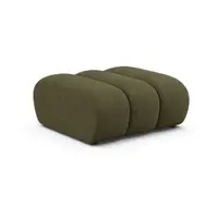 Taburet verde cu tapițerie din chenille Lupine – Micadoni