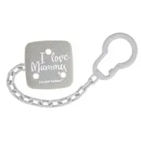 Lant pentru suzeta Canpol I love Mummy Gri