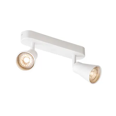 Corp iluminat TAVAN, AVO Wall Luminita GU10, interior de lumenul TAVAN sI Montat perete pe suprafata alba, QPAR51, alb, max. 50W