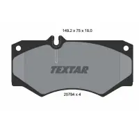 Set placute frana, frana disc TEXTAR 2078401