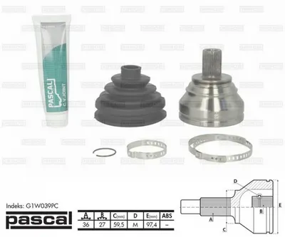 Cap Planetara Spre Roata (36z 27z 59,5mm) Audi A3, Q3, Tt; Seat Altea, Altea Xl, Toledo Iii; Skoda Octavia Ii, Superb Ii, Yeti; Vw Caddy Iii, Cc, Eos, Golf V, Golf Vi, Passat, Passat Alltrack 1.2-3.6