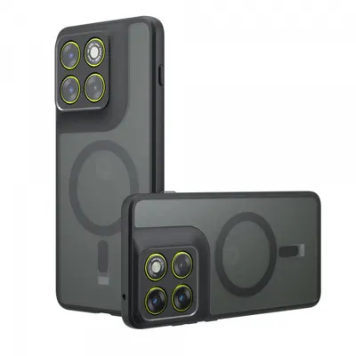 Husa MagSafe pentru Motorola Edge 70, Techsuit, PureFrost, Neagra Satinata