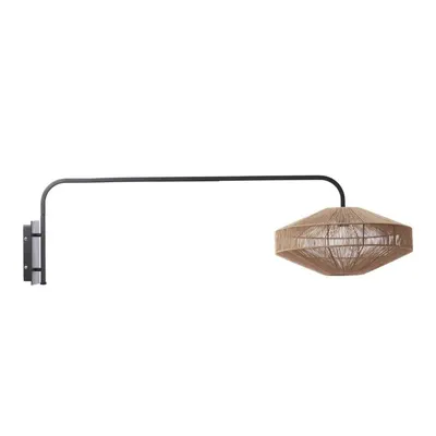 Aplică de perete în culoare naturală din metal cu alimentare la priză ø 43 cm Lyra – Light & Living