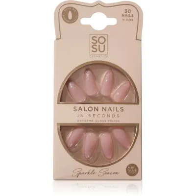 SOSU Cosmetics Salon Nails unghii artificiale culoare Sparkle Season 30 buc