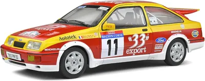 Model de colecționar SOLIDO Curse: Mașini - Ford Sierra Cosworth - Tour De Corse 1987 Auriol/Occelli