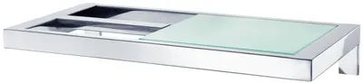 Suport hârtie igienică cu raft Blomus - Menoto, lustruit