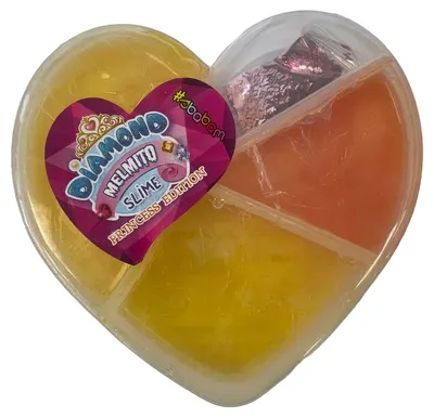 Slime pentru copii Sbabam Diamond Melmito - strălucitor, portocaliu