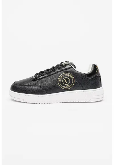 Pantofi sport low cut de piele ecologica Meyssa - Negru