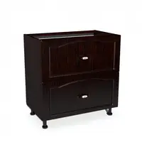 Corp inferior 80 cu 2 sertare metalice pentru greutate Zebra MDF mustata wenge