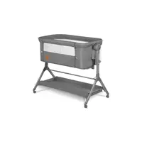 Patut co-sleeper Lionelo Leonie Plus Gri pliabil, cu sistem de leganare, setare unghiulara, reglabil in 6 pozitii pe inaltime, conform cu standardele europeane de securitate EN1130 si EN16890