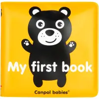 Canpol babies Soft Playbook carte educativă contrastantă cu fluierătoare 1 buc