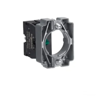 Contact cu corp de buton si elemente de fixare, Easy Harmony XB2, metal, terminale cu surub, 1NO