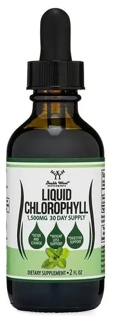 Liquid Chlorophyll, picături, 60 ml, Double Wood