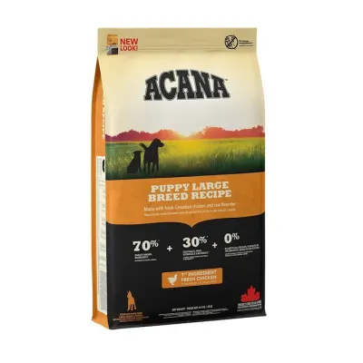 ACANA Heritage Puppy Large Breed, hrană uscată fără cereale câini junior 11.4kg