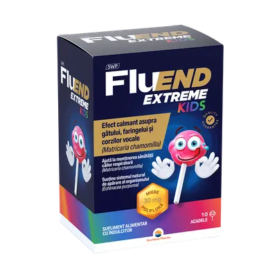 Fluend Extreme Kids, 10 acadele, Sun Wave Pharma