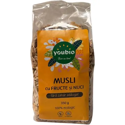 Musli cu Fructe si Nuci fara Zahar Adaugat 350g