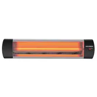 Radiator electric digital cu infrarosu Hausberg HB-8553, 2000W, Telecomanda, 1 tub quartz, 3 trepte putere, protective IP65, material carcasa din aluminiu oxidat Engros