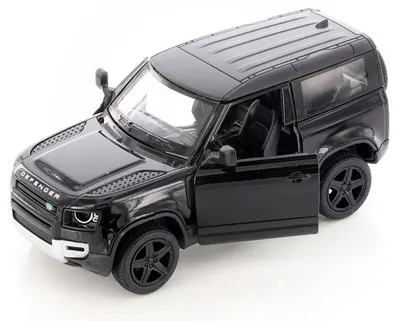 Mașinuță metalică Kinsmart - Land Rover Defender 90, 1:36, negru